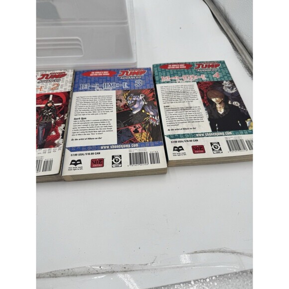 Death Note Volumes 1 -‎ 4 / Shonen Jump Advanced Manga W/ Death Journal Blank - Picture 11 of 16
